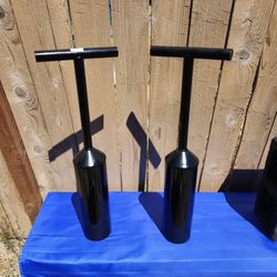 2 DANIELSON 31" ANODIZED ALUMINUM CLAM GUNS IN LIKE NEW CONDITION 