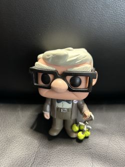 Funko Disney Up Carl Collectible Figurine 4" Gray Suit Holding Balloons