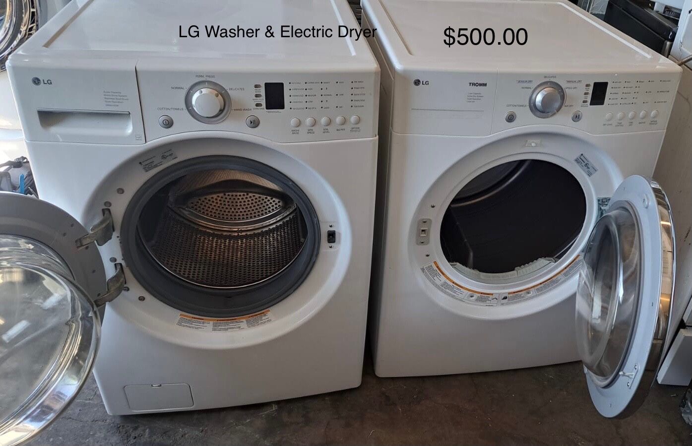 LG Washer & Electric Dryer