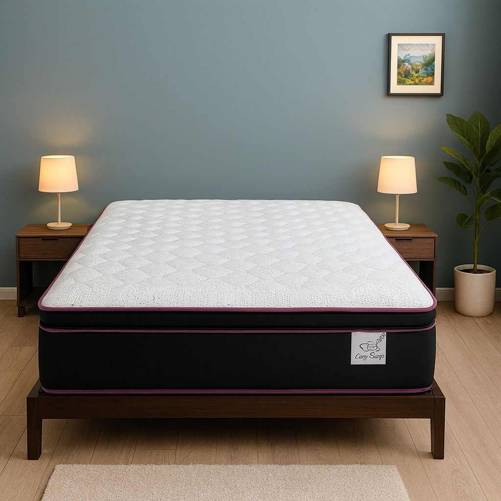Queen Size Mattress Pillow Top 14” Inches Excellent Comfort Also Available: Twin, Full, And King New From Factory With Its Plastic Same Day Delivery