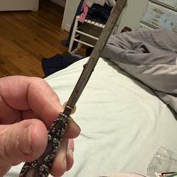 Victorian Ornate Sterling  Curling Iron Wand