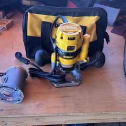 7 Amp Corded 1-1/4 Horsepower Compact Router with Plunge Base and Bag