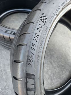 2.  PCS OF TIRES.   MICHELIN PILOT SPORT 4S. SIZE 265/35/20