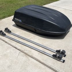 Locking Roof Rack and Large Locking Hard Shell Cargo Bin