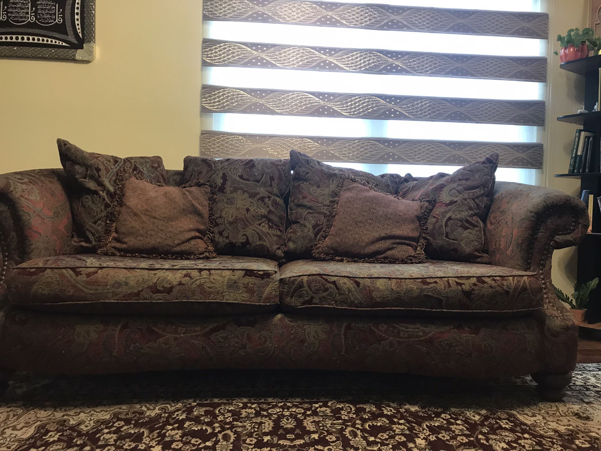 Medium-Sized Brown Couch