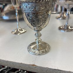 Sterling Silver Goblet Cordial Antique Cup