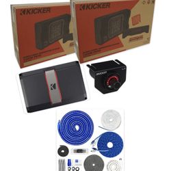 NEW FULL BASS PACKAGE KICKER L7t 12” INSTALLED FIT SINGLE AND CREW CAB TRUCKS 