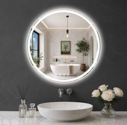 New round led mirror