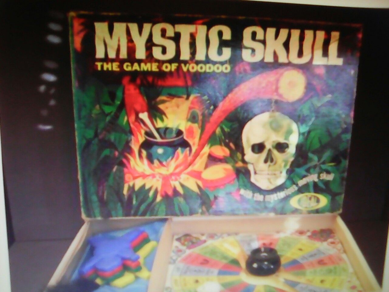 Vintage Mystic skull board game voodoo 1960's