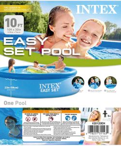 Intex Easy Set 10ft x 30" pool, pump, extras