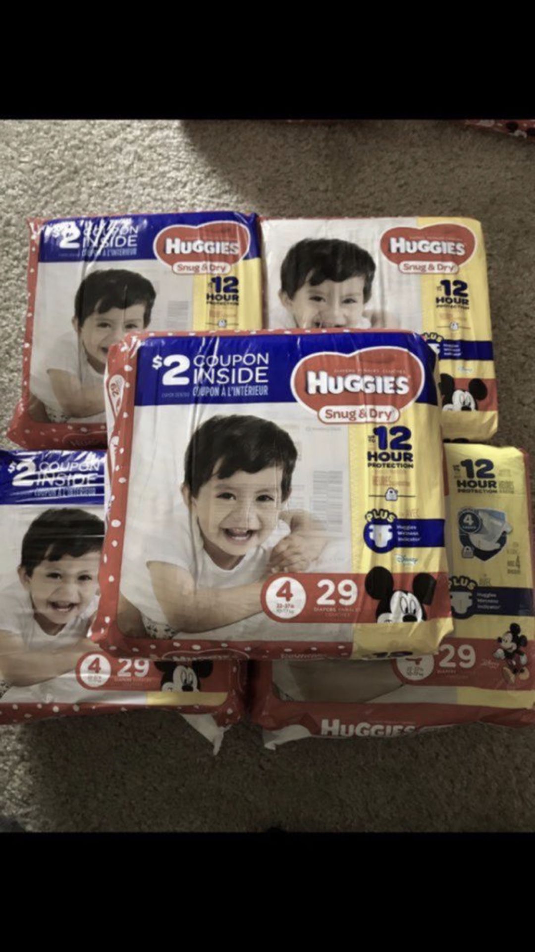 Huggies diapers size 4