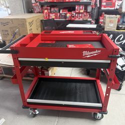 Milwaukee 40 in. 2-Drawer Steel Work Cart