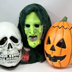 NEW w/Tags - Shamrock Silver Halloween 3 III Trick Or Treat Studios 3pc Mask Set
