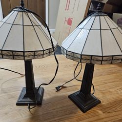 Tiffany-style Lamp Set