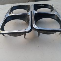 1967 Buick GS400 SKYLARK HEADLIGHT BEZELS 