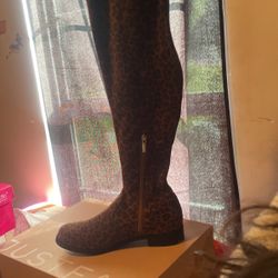 New Flat Boots, Reena, Leopardino, 7.5