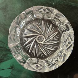 Vintage Crystal Ashtray 