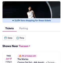 2 Tickets 2 The Maria’s 7/17