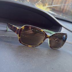 Kate Spade Sunglasses Green And Dark Brown Color