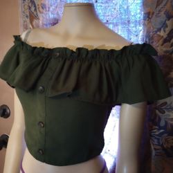 Love Letter Collection Off The Shoulder Crop Top, NWOT