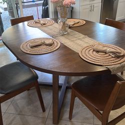 Dining Table - World Market - Maliyah Wood Rounded Extension