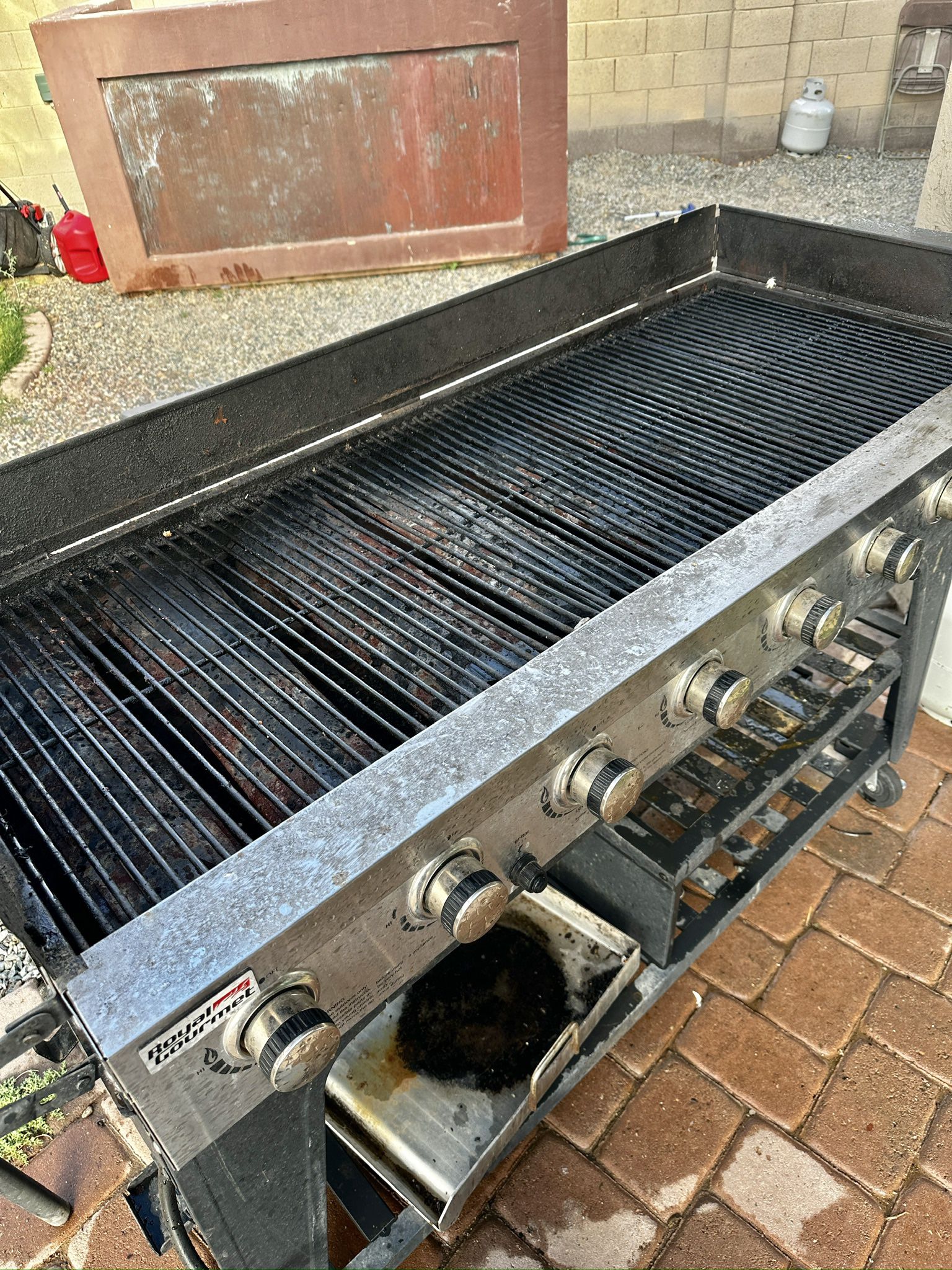 Large 8 Burner Party Grill BBQ 
