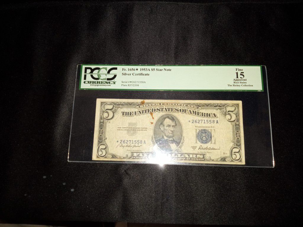 1953 A $5  Silver(  Star Note )