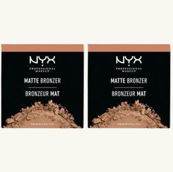 3 Pieces Of NYX PROFESSIONAL MAKEUP Matte Bronzer, Deep Tan
