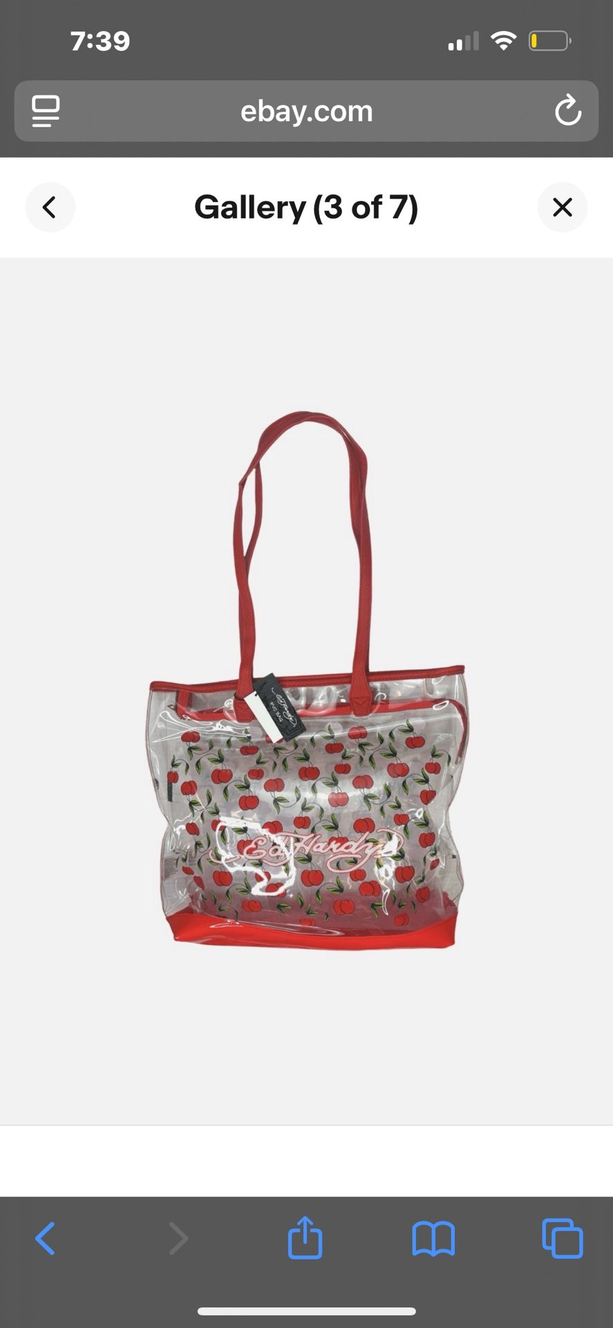 Ed Hardy Clear Tote Bag
