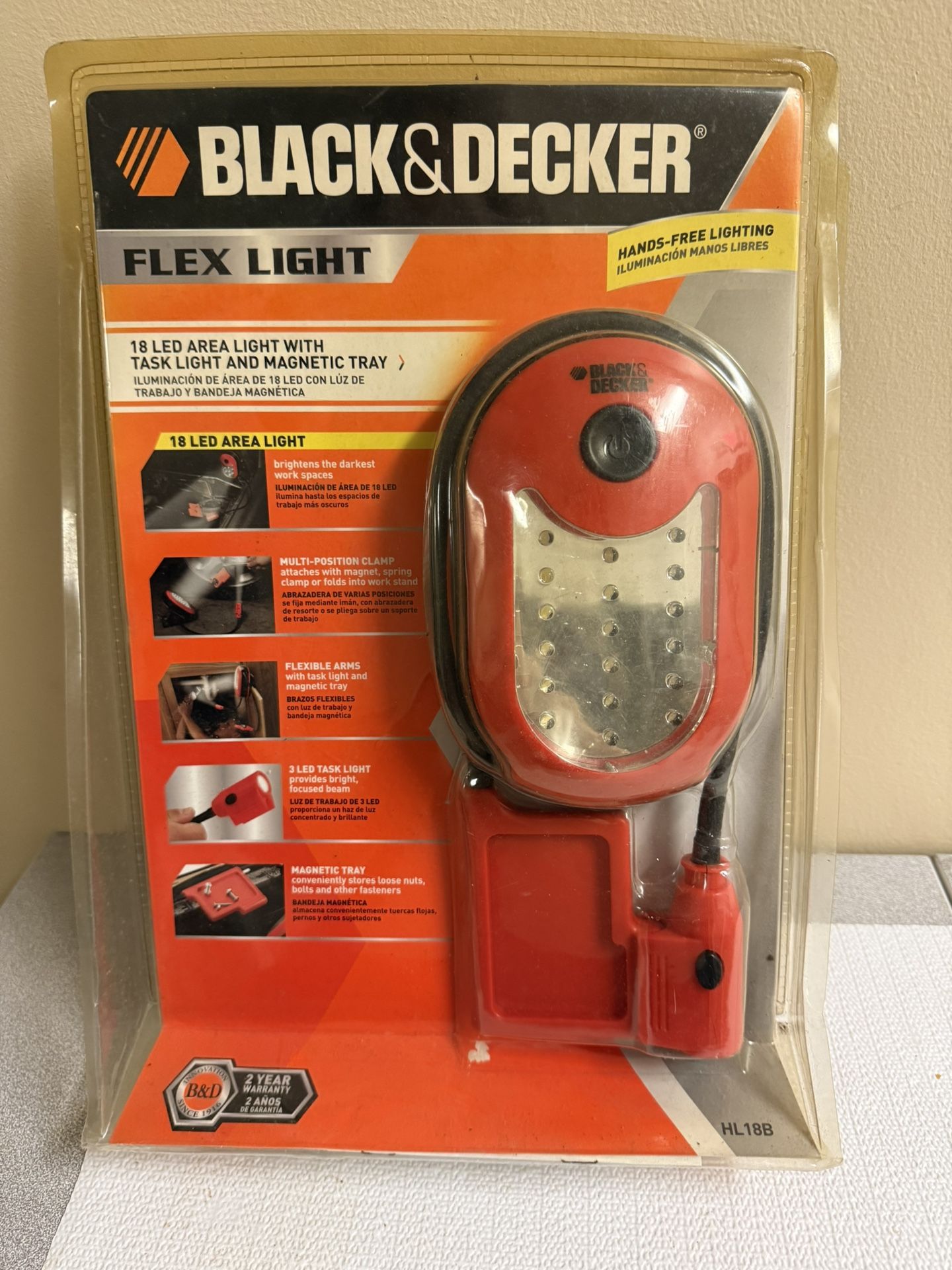 New Black & Decker Flex Light For Shop
