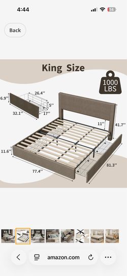 Garvee King size bed