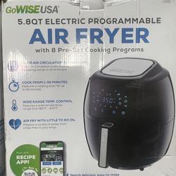 Go Wise USA 5.8 QT Electric Programmable Air Fryer
