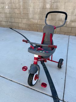 Radio Flyer Kids Tricycle with Push Handle