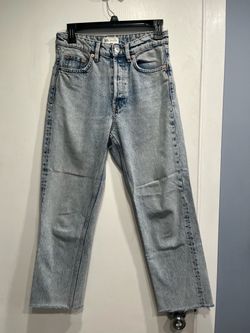 Zara High-Waisted Straight Leg Jeans