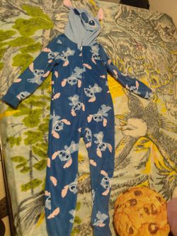 Disney Stitch Hooded One-Piece Pajama Onesie