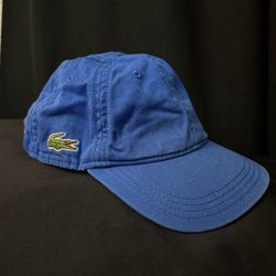 Lacoste Royal Blue Croc Strapback Hat (Kids 6–9)