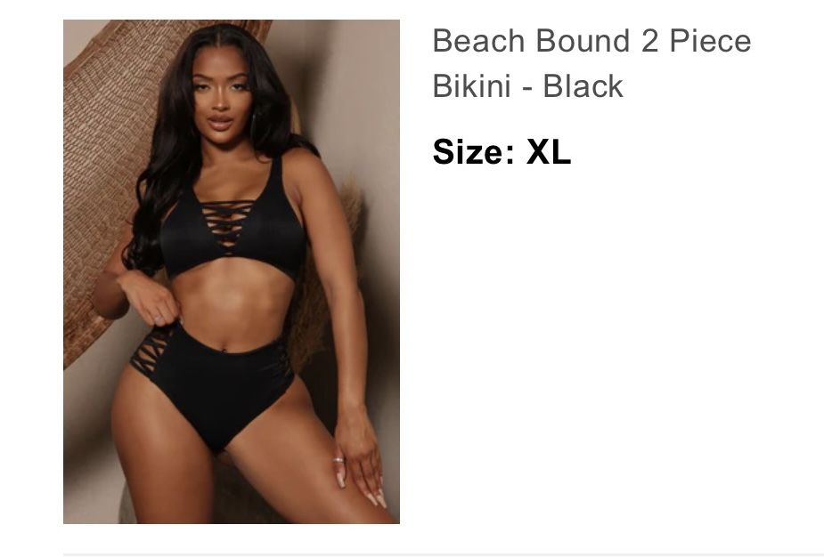 Fashion Nova Bikini Size XL NEW