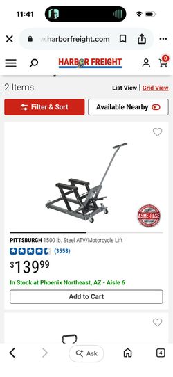 Motorcycle/ATV Lift