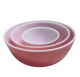 Pyrex pink flamingo 1950s/sixties mixing bowls