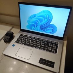 Acer 17.3" 2023 Laptop - Intel Core i3 4.1ghz 11th Gen, 12gb DDR4, Fast Nvme 256gb SSD, Gaming UHD GPU (Fortnite, GTA V), Windows 11, ~New (MSRP $450)