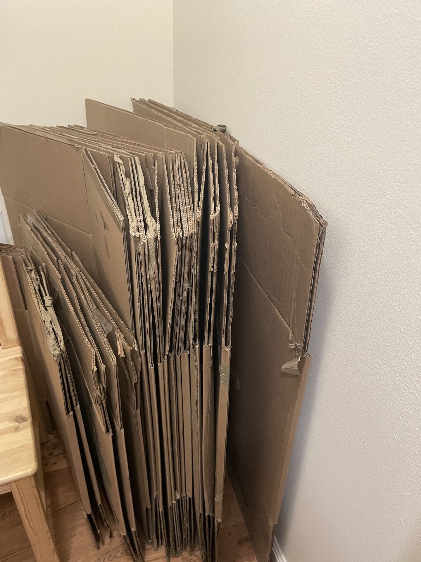 Lot of Moving boxes, Packing paper, Tape - small, medium, large