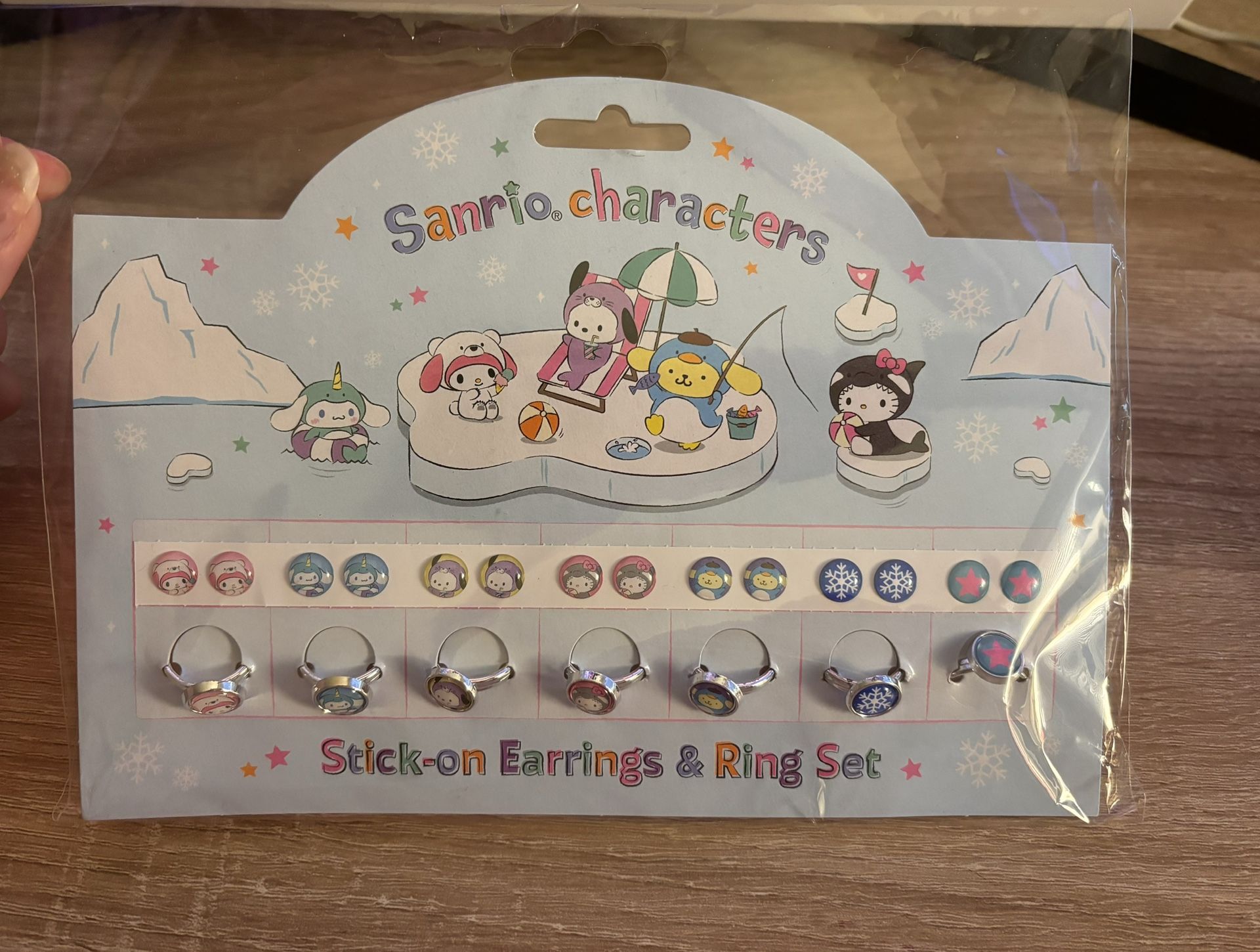 Sanrio Kids Rings & Stick-on Earrings