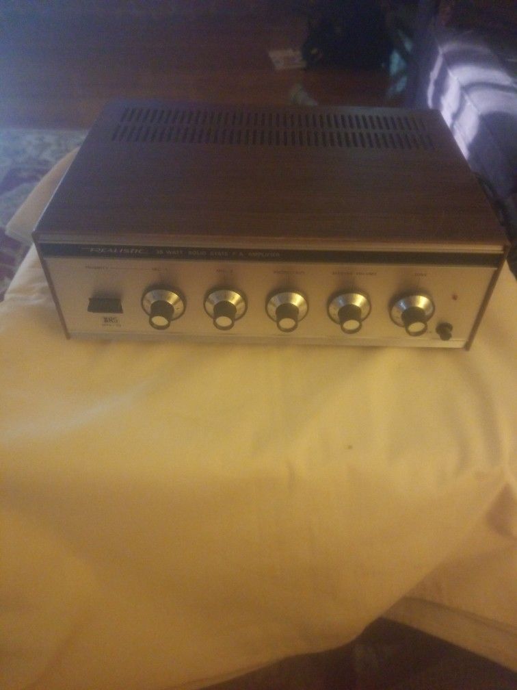 Vintage Realistic Mpa-35 Solid State PA Amplifier