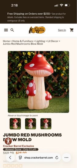 Mushroom Blow Mold Light