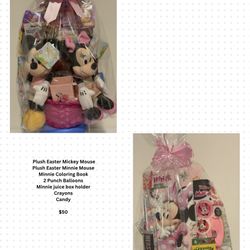 Minnie And Mickey Mouse Easter Basket