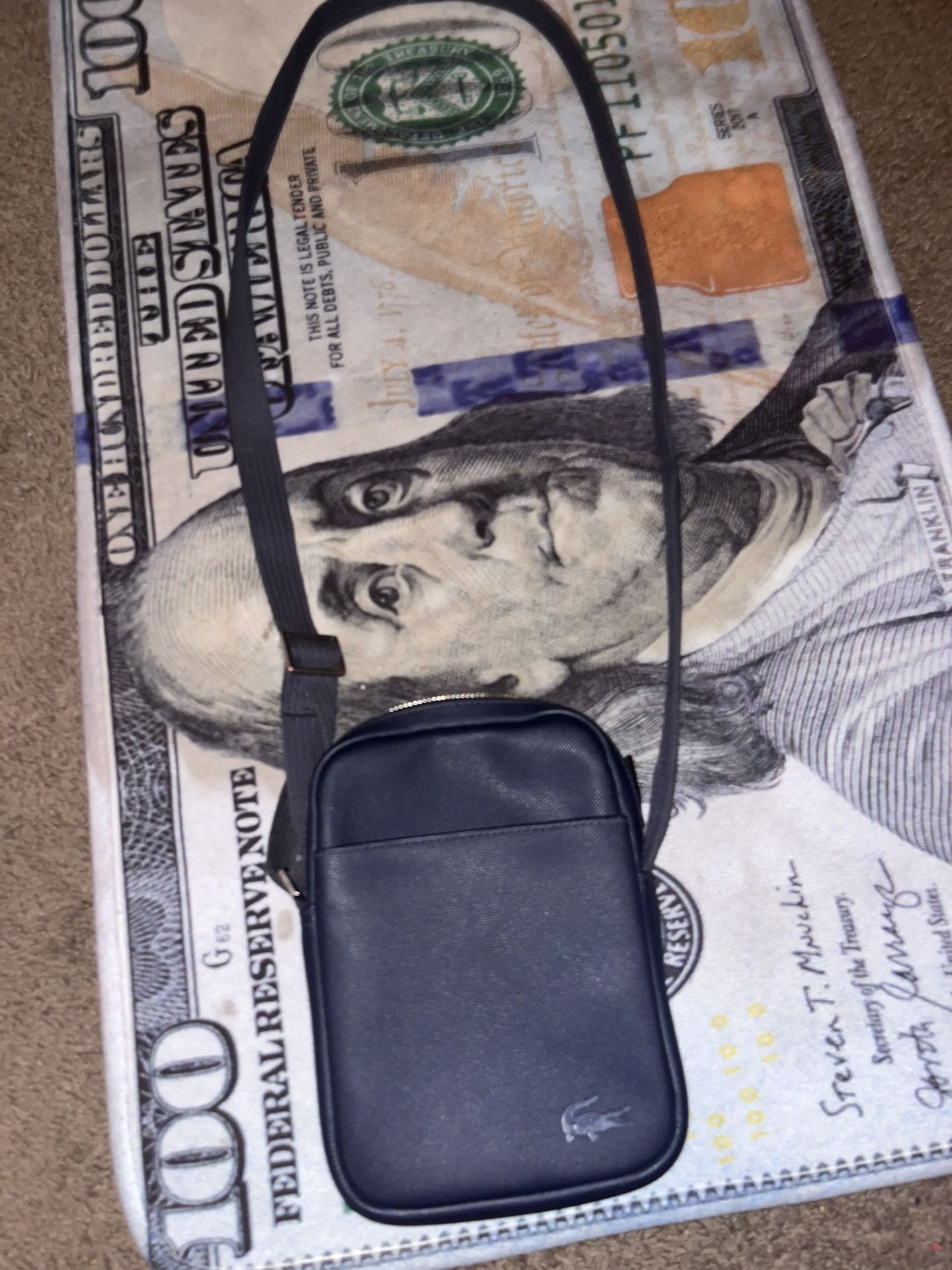 Dark blue Lacoste bag