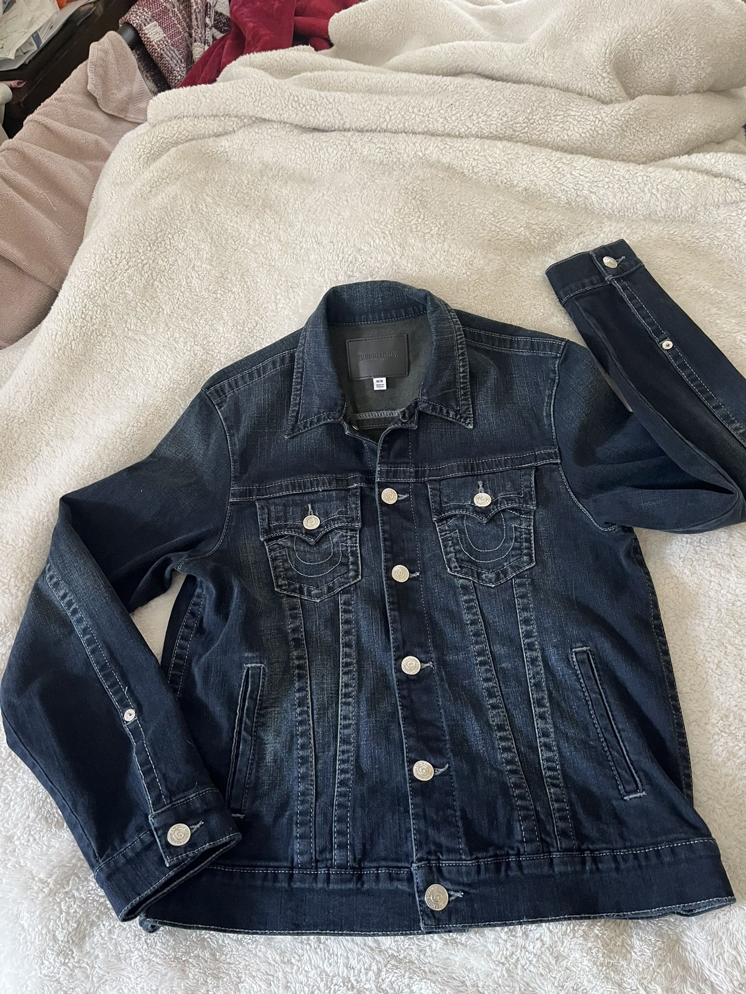 Men True Religión Denim Jacket Medium Size