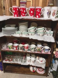 Vintage Christmas glassware