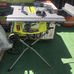 RYOBI 15 Amp 10 in. Expanded Capacity Table Saw With Rolling Stand