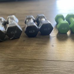 Dumbbells ( Sets Of 3) 4-6-8 Pounds